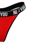 NL4YOU Танга с лого Червен/Черен