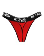 NL4YOU Танга с лого Червен/Черен