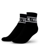 NL4YOU Унисекс къси чорапи - 3 чифта Черен