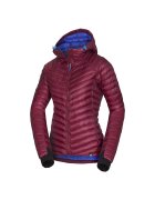 NORTHFINDER Дамско яке за трекинг с изолация Primaloft® InsulationDown Blend Beskydy - Черешово червено