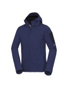 NORTHFINDER Мъжко софтшел яке с подвижна качулка 10K/5K Abner - Blue nights