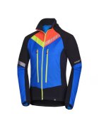 NORTHFINDER Мъжко яке Polartec® Alpha® за ски туризъм SOLISKO 3 - Оранжев/Син