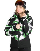 NORTHFINDER Зимно яки скя Kayleight с качулка и яка - Бял - Зелен - Черен -