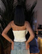 Nympha Clothing Корсет Бял лотос