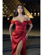 Nympha Clothing Корсет Сатиниран Бордо