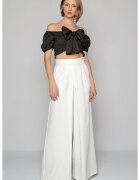 Nympha Clothing Панталони с широка кройка - бели - Бял