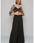 Nympha Clothing Панталони с широка кройка - Черносе - Черен