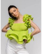 Nympha Clothing Топ с къдрички и квадратно деколте Belle - - един размер