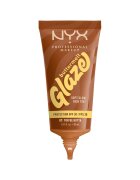 NYX Professional Makeup Фон дьо тен с лека формула и блестящ ефект NYX PM Buttermelt Glaze Tint Съдържа SPF 30 30 мл Toffee Butter