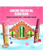 NYX Professional Makeup Комплект ограничено издание за устни Holiday Fat Gingerbread House Kit Нелепкав гланц за устни 12H издръжливост Ограничено издание за празници 7 броя