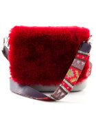 O bag Градска чанта - Каучук/Козина - Бяло/Червено