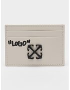 Off-White Кожен калъф за карти Jitney с лого