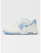 Off-White Спортни обувки от кожа и текстил - Бял/Син