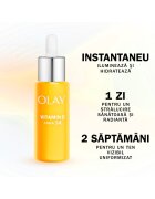 Olay Серум Vitamin C Day Face Serum: Нелепкава формула с витамин C AHA и 99% чист ниацинамид за сияен тен с 3 ключови действия: намалява пигментните петна изравнява текстурата и осигурява интензивна хидратация 40 мл