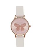 OLIVIA BURTON Дамски часовник - 3D Butterfly 870454802 - Бял