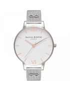 OLIVIA BURTON Дамски Часовник - Винтидж Панделка 1580216675 - Сребрист