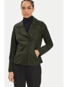 Olsen Faux Leather Jacket 15001386 Green Regular Fit - Еко-кожа