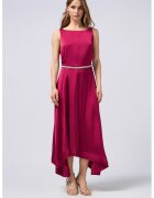 Oltre Сатинирана миди рокля с асиметричен подгъв