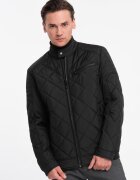 OMBRE Jacheta biker OM-JALP-22FW-006 - Мъже - С цип - Без качулка
