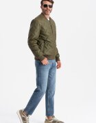 OMBRE Капитонирано яке бомбър Тъмнозелен