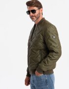 OMBRE Капитонирано яке бомбър Тъмнозелен