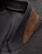 OMBRE Сако с джобове с капаче Черен меланж