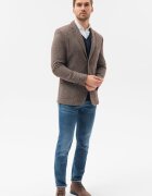 OMBRE Сако с джобове с капаче Кафяв меланж