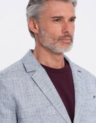 OMBRE Сако с лен и джобове с капаче Син меланж