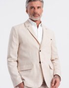 OMBRE Сако с лен и джобове с капаче Светло бежово