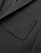 OMBRE Сако SLIM от плетена материя с фина текстура OM-BLZB-0101 Тъмно сиво Tъмносив
