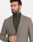 OMBRE Стандартно сако с джобове с капаче Зелени аспержи