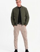 OMBRE Яке с джобове с цип Маслинено зелено