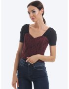 ONIBON FASHION Дантелен корсет с връзка