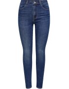Only Дамски дънки ONLANA MID SKINNY средна талия син деним