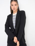Only Сако с копчета и дълги ръкави Черен