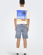 Only & Sons Къси дънки с джобове Пастелносин