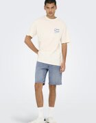 Only & Sons Къси дънки с джобове Пастелносин