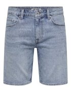 Only & Sons Къси дънки с джобове Пастелносин