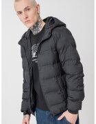 Only & Sons Зимно капитонирано яке с качулка - Черен
