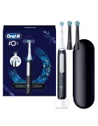 Oral-B Електрическа четка за зъби iO 3 - 1 резервна глава - 1 калъф за пътуване - Бял/Наситено черно