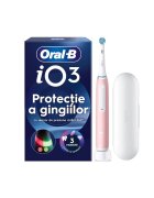 Oral-B Електрическа четка за зъби iO 3 - 1 резервна глава - 1 калъф за пътуване - Розово