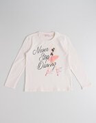 Original Marines Блуза с овално деколте и надпис Избеляло черно/Мръснобял/Прашно розово