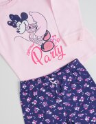 Original Marines Дълга памучна пижама с принт на Minnie Mouse Фуксия/Ултрамарин синьо/Пастелнорозов