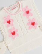 Original Marines Плетен елек с вълна и цепки встрани Червен/Бял/Розово