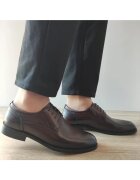 Otter Елегантни мъжки обувки 40010A 02-1 Dark Brown - Кафяви
