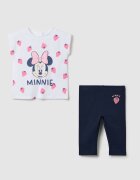 OVS Тениска с шарка на Minnie Mouse и клин Бял/Тъмносин