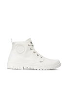 Palladium Дамски боти 209129854 - Текстил - Бели