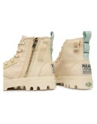 Palladium Дамски маратонки - цип - бежови - текстил