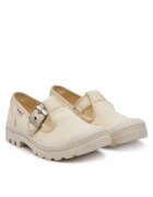 Palladium Дамски мокасини - Sahara Pampa M-Jane Washed - кремави - текстил