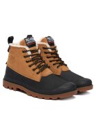 Palladium Мъжки боти Pampa Duck Wl Wp+ 79 - унисекс - кафяв цвят - текстилен материал